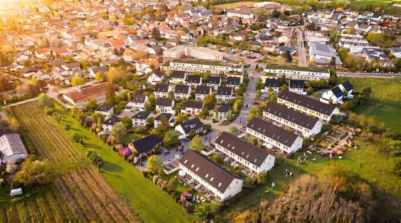 Reihenhauszeile in Massivbauweise – Referenzobjekt